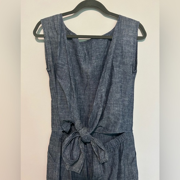 Ozma of California Blue Chambray Matador Jumpsuit, size small - Picture 3 of 7